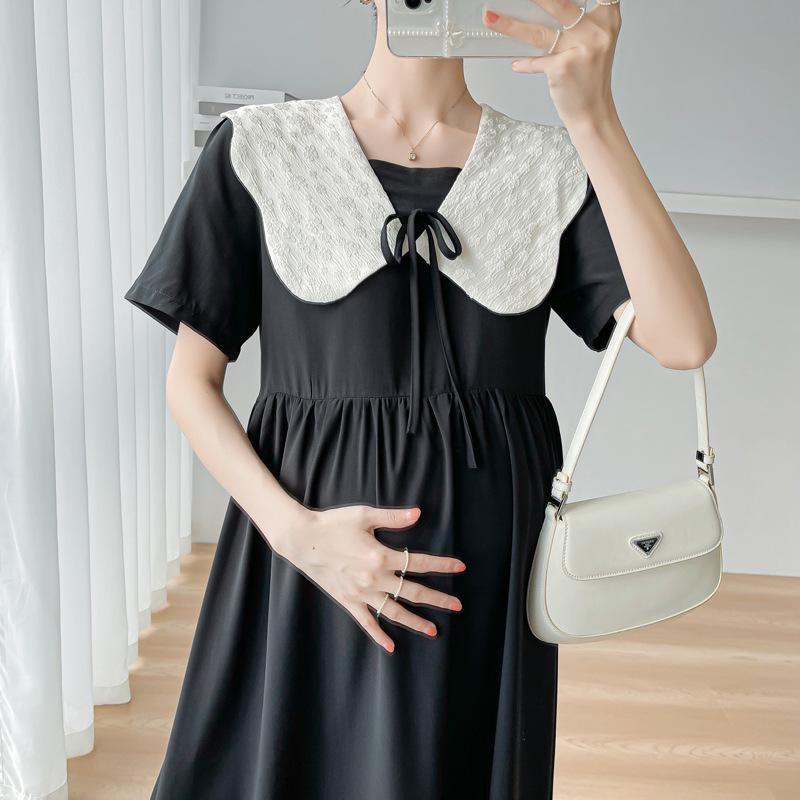 Трендовое свободное летнее платье для беременных 2024 года для стильных мам