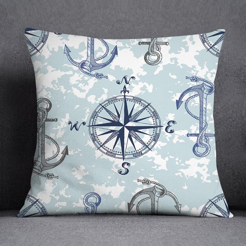 Наволочка с изображением морского животного и русалки, украшение для дома, квадратная наволочка, украшение для дома и офиса, наволочка