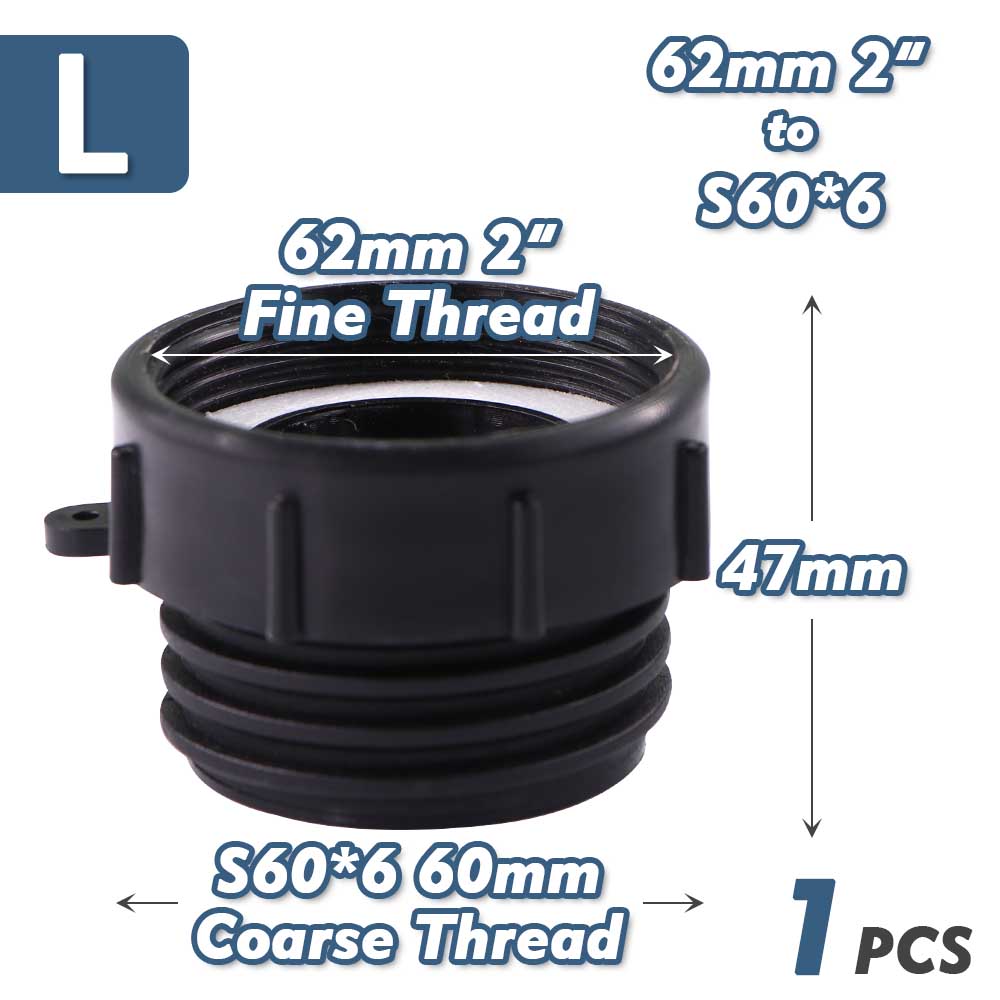 1/2" 3/4" 1" 1.5" 2" 3" 4" IBC Водяной бак Конвертор Адаптер Мелкая и Крупная резьба 1000L Тонн Бочка Садовый Полив Клапан Фитинги