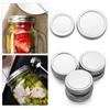 Упаковка из 10 герметичных крышек для консервирования из жести с широким горлом, крышки для банок, крышка для банки Мейсона для хранения продуктов