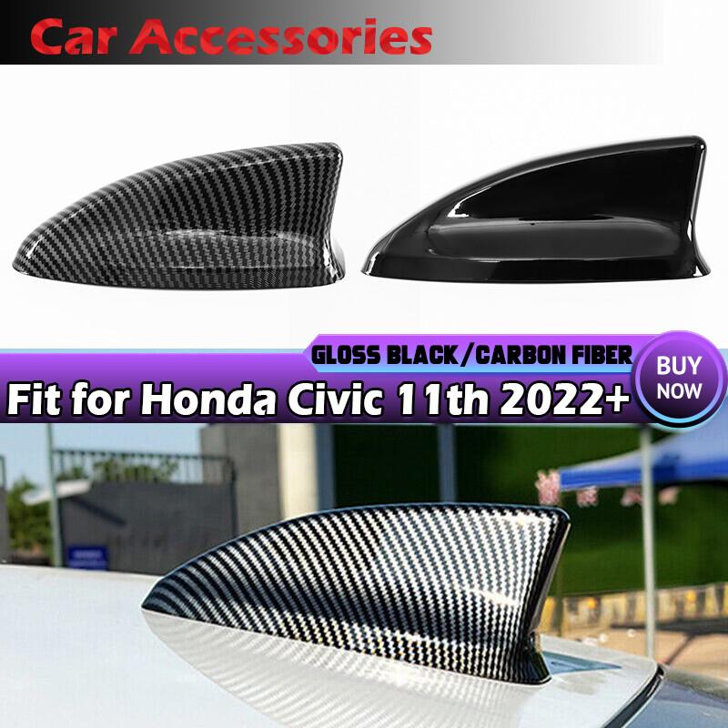 Fits Honda Civic 11th 2022-23 Car Shark Fin Antenna Aerial Top Decorative Cover-