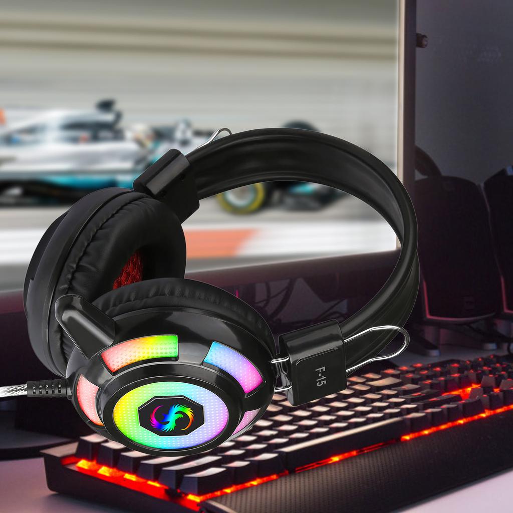 Проводные наушники KUBITE, игровые наушники-вкладыши с RGB-подсветкой, суперослепительный интерфейсный провод