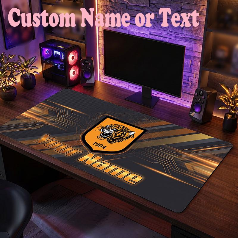 Hull FC Customized Name Text Mouse Pad, Large Desk Mouse Mat Personalized Home Office Present