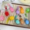 Cute Glow In The Dark Turtle Keychain for Women Girls Backpack Pendant Colorful Tortoise Keyring Student DIY Accessories Gift
