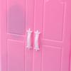 1/12 1/6 кукольный миниатюрный розовый пластиковый шкаф для кукольного дома, аксессуары