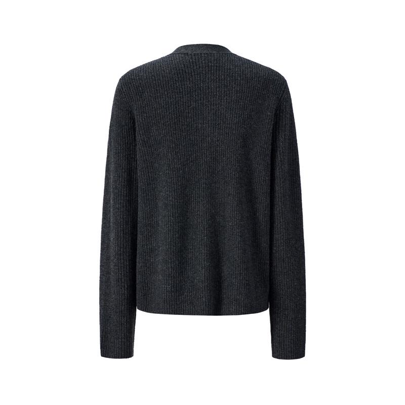 GIOVANNI VALENTINO Women's Autumn/Winter 100% Wool V-Neck Knit Cardigan