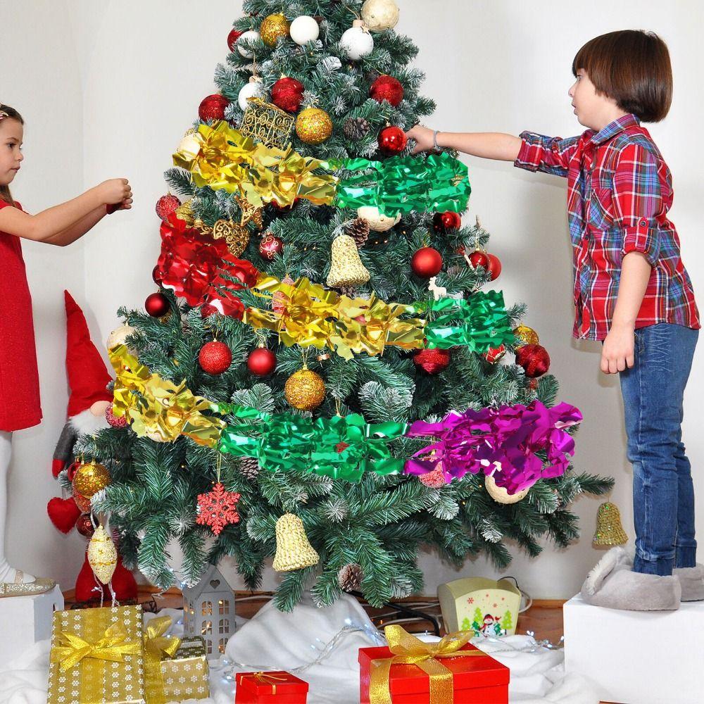 3D Праздничная свадебная подвесная гирлянда Красочные блестящие украшения из металлической фольги Сочельник