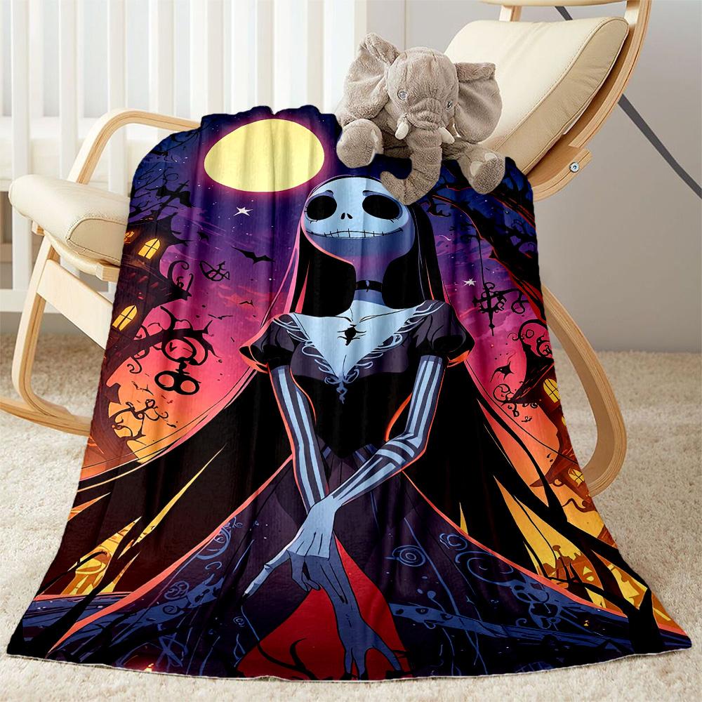 Christmas Nightmare Blanket Comfortable Suitable for Livingroom Bedding Couch for All Seasons Modern Gifts For Family Or Friends