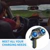 3.1A Двойное USB Быстрое Автомобильное Зарядное Устройство Беспроводной Bluetooth FM Радио Модулятор 12/24В Автомобильный Прикуриватель Передатчик Плеер Адаптер Розетка T3O5
