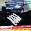 For Toyota Corolla 2000 2001 2002 2003 2004 2005 2006 E120 E130 Chrome Door Handle Cover Trim Catch Cap Car Styling Accessories