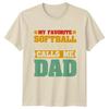 My Favorite Softball Player Calls Unisexs TShirt Dad Softball Fathers Day Gift