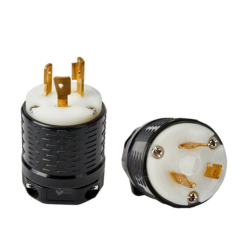 Сертифицированный UL Промышленный штекер NEMA L5-20P 20A 125V с трехжильным разъемом американского стандарта