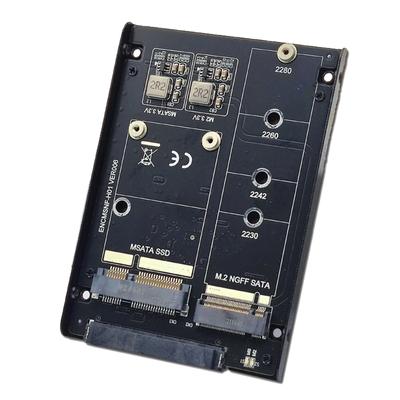 M.2 NGFF MSATA SSD к SATA 3,0 2,5-дюймовый адаптер M.2 SSD-конвертер JBOD адаптер для карт 2230/2242/2260/2280 6 Гбит/с