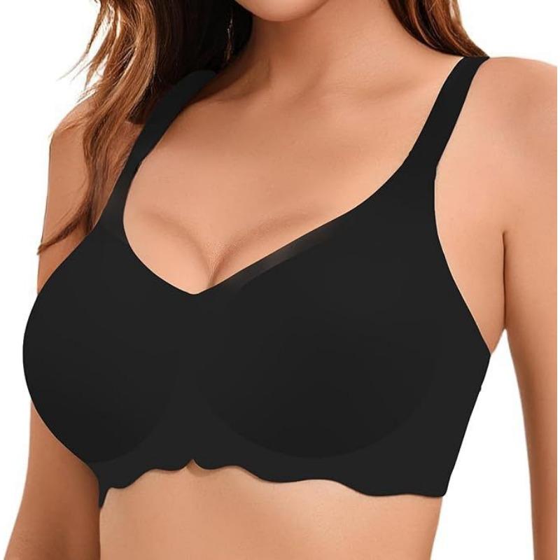 Women Plus Size Seamless Wirefree Bra For Big Bust Support