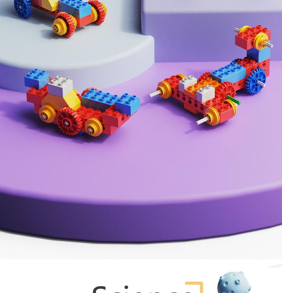Kids' Science Education Electric Gear Building Blocks Set