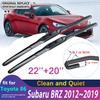 Автомобильная щетка стеклоочистителя для Toyota 86 GT86 FT86 Scion FR-S Subaru BRZ 2012~ Стеклоочистители ветрового стекла Автомобильные аксессуары 2013 2014