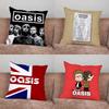Подушка с принтом группы Music O-Oasis Наволочка для Дома Спальни Машины Офиса Декора Гостиной Подушка на Диван Подходящая