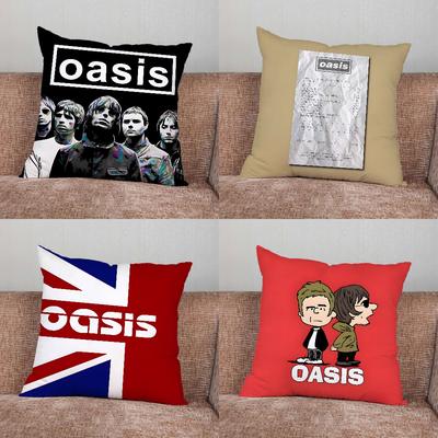 Подушка с принтом группы Music O-Oasis Наволочка для Дома Спальни Машины Офиса Декора Гостиной Подушка на Диван Подходящая