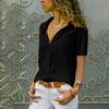 Summer Casual Solid Short Sleeved Loose Blusas Women White Shirt Office Tops Mujer Femme Elegant Blouses