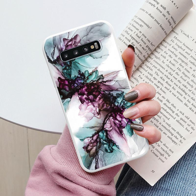 Цветной Роскошный Мраморный Чехол Для Samsung Galaxy S10 S 10 Plus S10E Fundas Мягкий ТПУ Защита Задняя Крышка Для Samsung S10 Ударопрочный