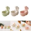 Compact Eggs Holder Rabbit Shape Household Eggs Holder Ceramic Eggs Tray