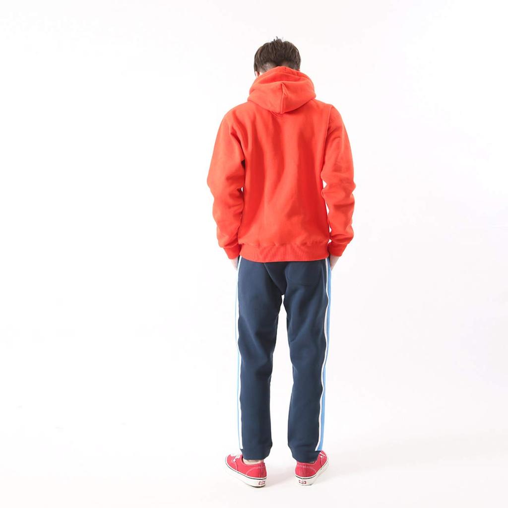 [Champion] Men's Big Logo Pullover Sweat Hoodie Action Style C3-E127 Orange 3XL