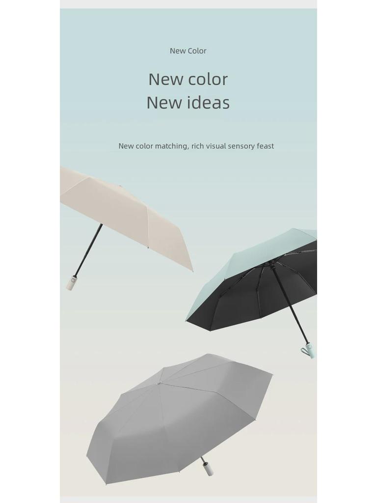 Retro Style Auto-Fold Umbrella: UV Protection for Women and Men, Perfect for Sun and Rain.