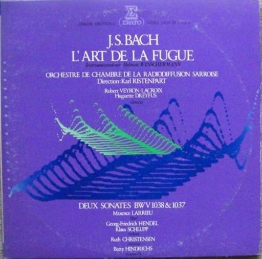 LP Запись КАМЕРНЫЙ ОРКЕСТР РАДИОДИФ - J. S. Бах: Искусство фуги Instr ERA216061 ERATO 1979 Япония Классика Б/У