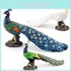 Реалистичная ПВХ скульптура павлина, украшение, фигурка дикой природы для декора гостиной