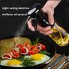 1pc Black Kitchen Oil Bottle Cooking Oil Spray Pneumatic Spray Bottle Fitness Barbecue Spray Oil Dispenser