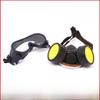 Activated Carbon Dust & Gas Mask with Goggles for Pesticide, Formaldehyde, and Spray Paint Protection