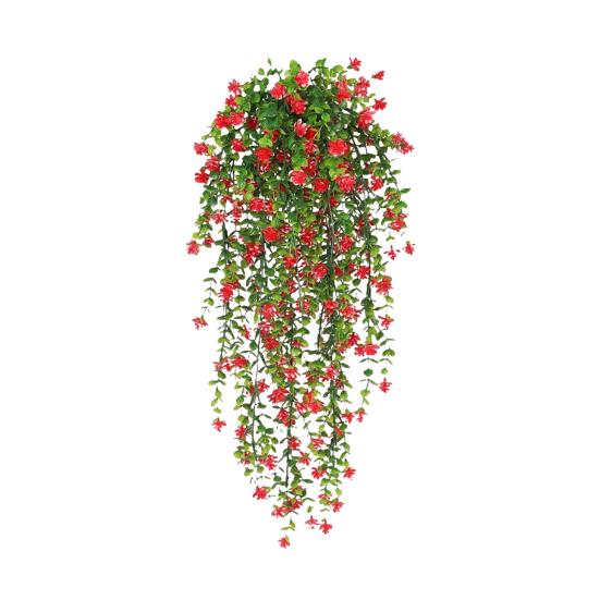1/2 шт. висячие искусственные цветы, устойчивые к лозе растения, искусственные свисающие цветочные УФ-пластиковые растения плюща для дома