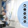 2 шт. Прозрачная штора с цифровой печатью, узор «Сад бабочек и разноцветные цветы», весенняя природа, романтичный женский декор спальни