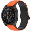 Two-Color Magnetic Quick-Release Silicone Watch Band for Garmin Fenix 8/7X/7S/6X/5S Plus