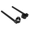 43mm Universal Motorcycle Clip On Handlebar Fork Aluminum Separate Handle Set(Black)