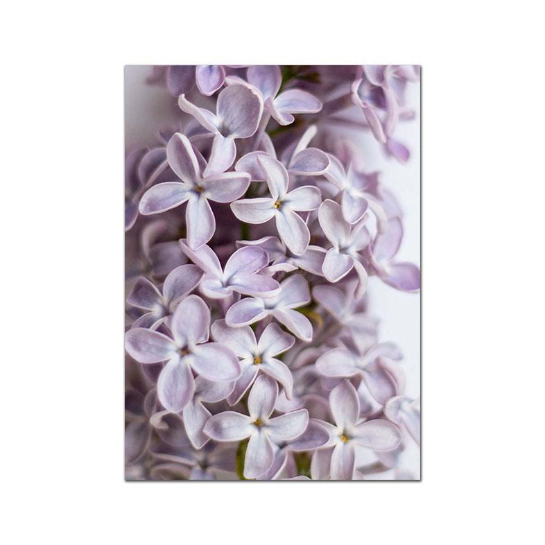 Сиреневый цветок постер ботаническая картина на холсте скандинавский натуральный принт современные настенные художественные картины для гостиной домашний декор