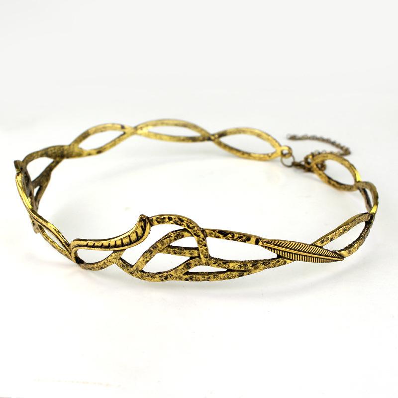 Фильм Хоббит Элронд Диадемы Эльф Лорд Корона Косплей Головной убор Регулируемый Унисекс Ювелирные Изделия Сплав Головная Повязка Аксессуары Для Волос Подарки Опора