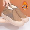 Зимние женские ботинки Теплые Плюс Платформа Снежные ботинки Противоскользящие Водонепроницаемые Удобные Легкие Домашние Повседневные Теплые Хлопковые Туфли