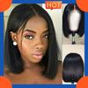 African Wig Straight Bob Wig with Bangs HW200