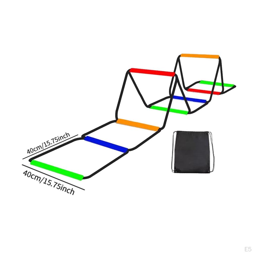 Agility Ladder Training Equipment Flexible Improves Coordination Multipurpose Portable Feet