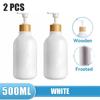 500ml Soap Dispenser Refillable Plastic Shoulder Bottle with Lotion Pump Shampoo Shower Gel Bottles Refillable Lotion Liquid