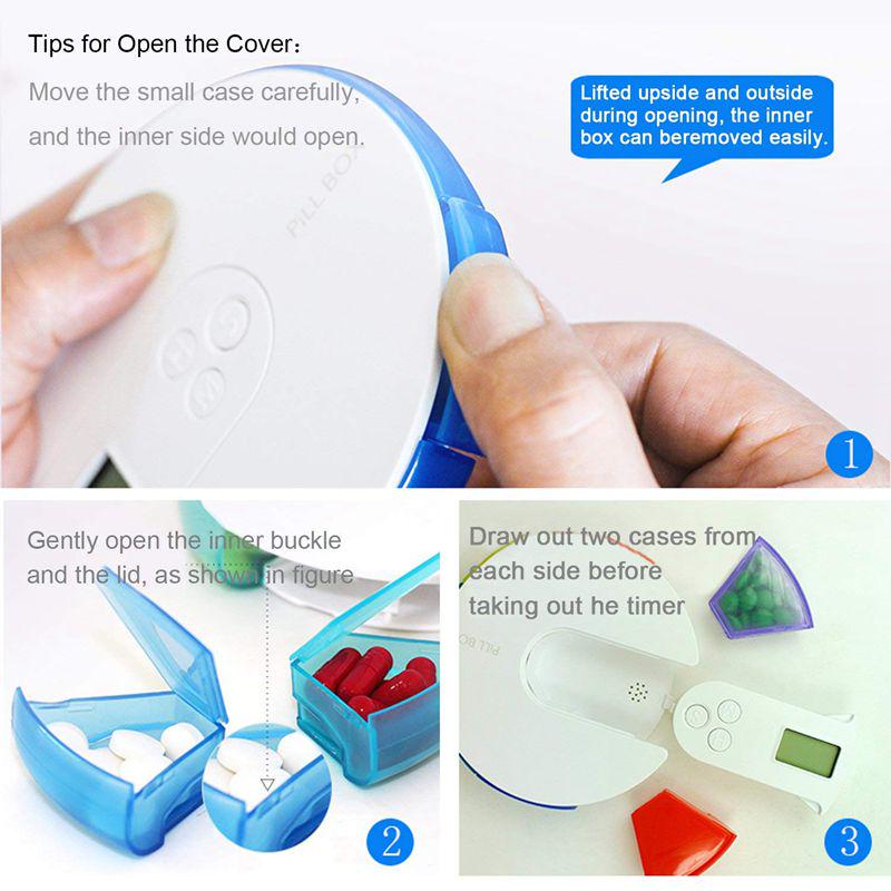 7-дневная таблетница-будильник-DIY цифровая маленькая карманная таблетка-таблетка для лекарств