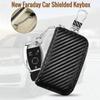 Чехол для автомобильного ключа с блокировкой сигнала Faraday Box, противовзломный противоугонный брелок с RFID-блокировкой сигнала, сумка из искусственной кожи, чехол-блокиратор