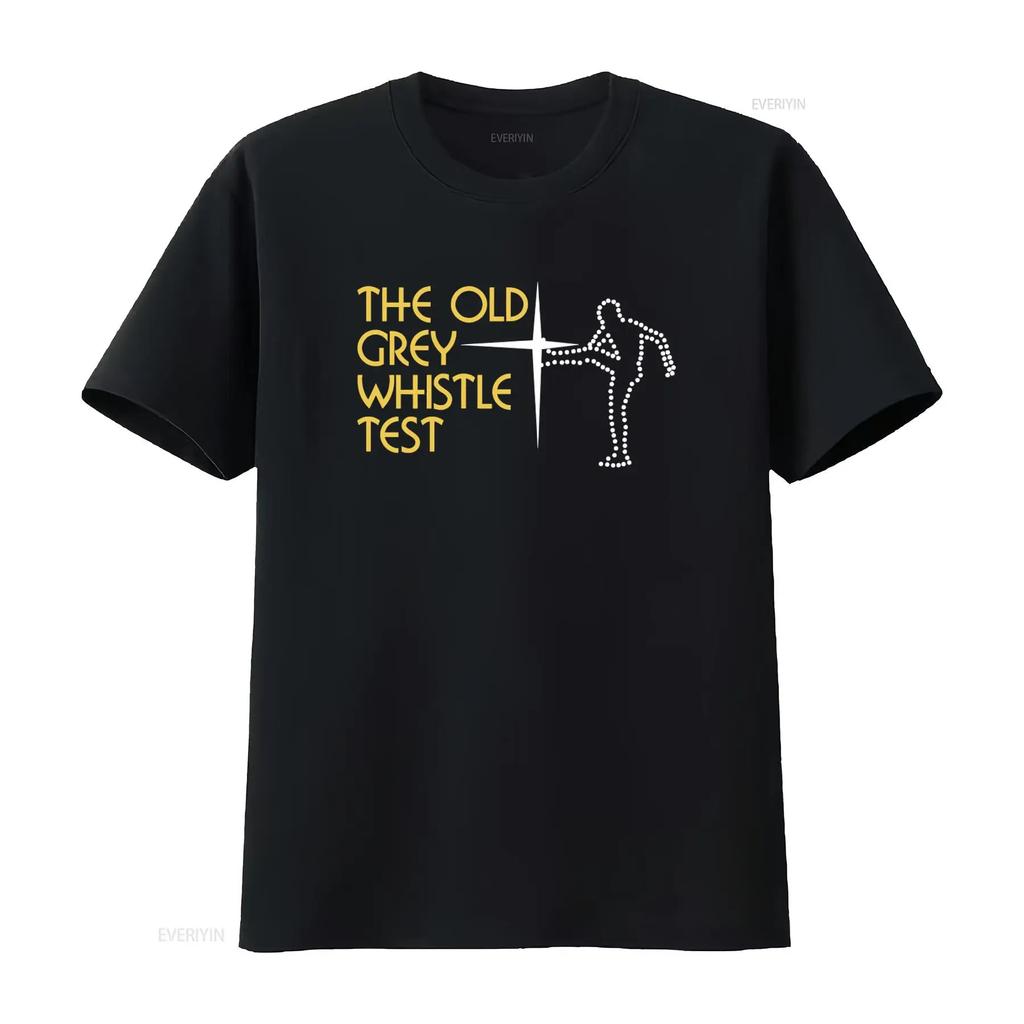 Unisexs Retro Music Tv Programme Show Vinyl Lp The Old Grey Whistle Test T Shirt Vintage Top For Everyday Wear Fashion
