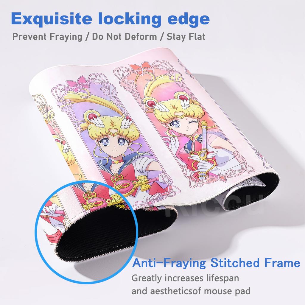XXL HD Printing S-Sailor Moon Mouse Pad Rug Large Keyboard Mousepad Laptop Anime Laptop Kawaii Desk Mat Cartoon Extend Game Pads