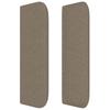 vidaXL Kopfteil mit Ohren Taupe 93x16x78/88 cm Stoff