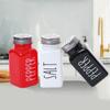 Two Pc Salt Pepper Condiment Storage Container Shakers Set Cute Modern Farmhouse Kitchen Decor for Home Restaurants Wedding