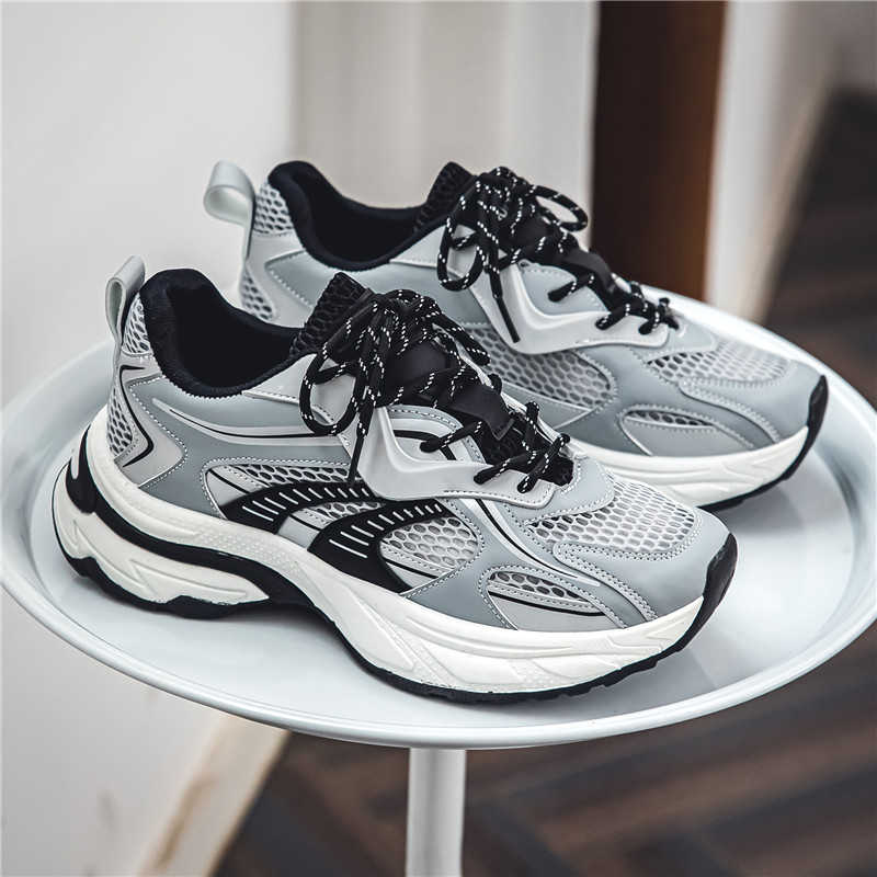 Осенние мужские спортивные кроссовки на толстой подошве 48 Массивные мужские кроссовки для бега Красные ботинки для мужчины Лучшие товары Самые продаваемые Teniss