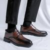 Men's Shoes Lace Up Oxfords Quality Patent Leather Black Wedding Leather Soft Man Dress Formal Business Dress Shoes for Men