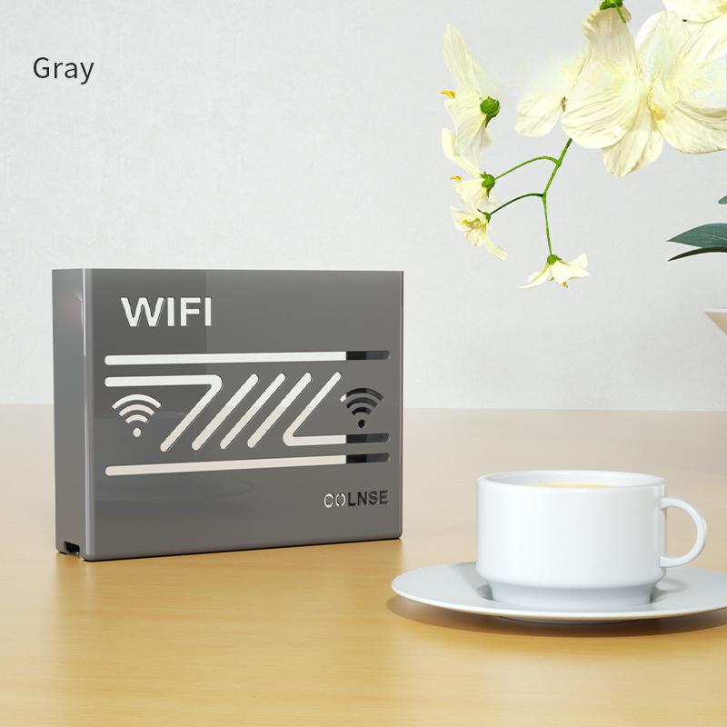 Настенный беспроводной ящик для хранения WiFi с полым дизайном, не требующий перфорации, стеллажи для хранения маршрутизаторов, телевизионные приставки для гостиной